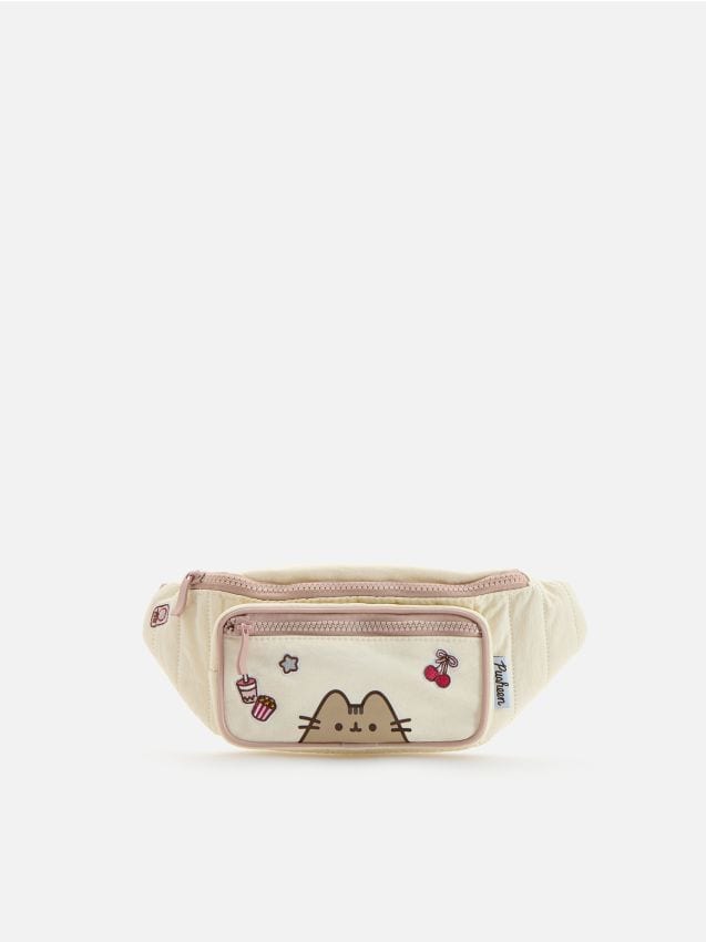 Reserved - Saszetka Pusheen - złamana biel