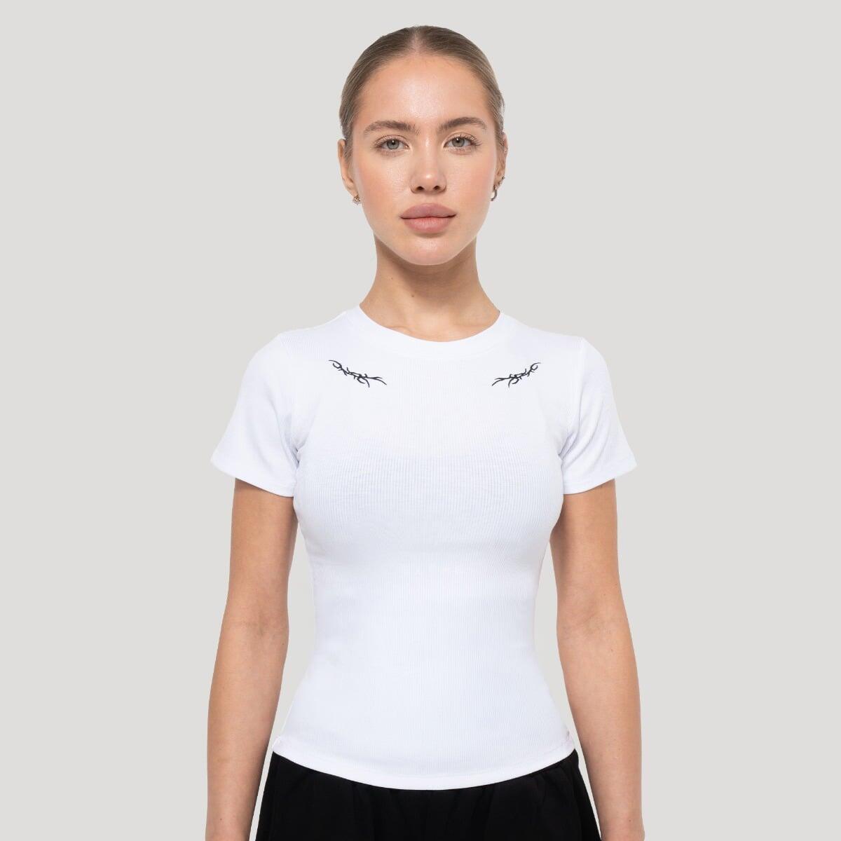 Koszulka damska fitness slim Tribal Ribbed
