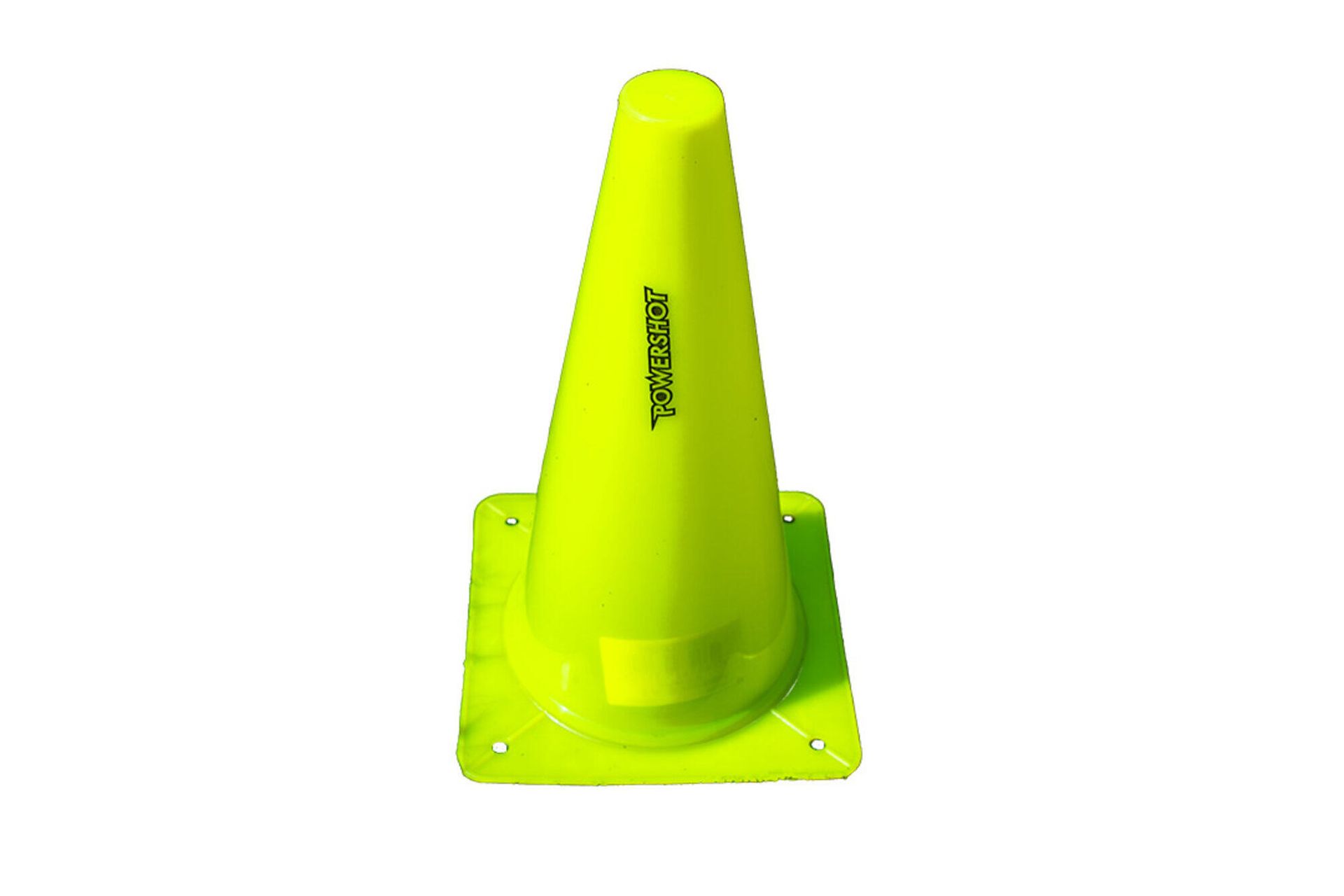 Zestaw 4 stożków granicznych - żółty 30 cm