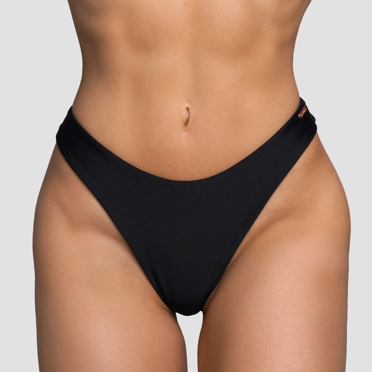 Dół od bikini damski pływanie szybkoschnący czarny CURACAO
