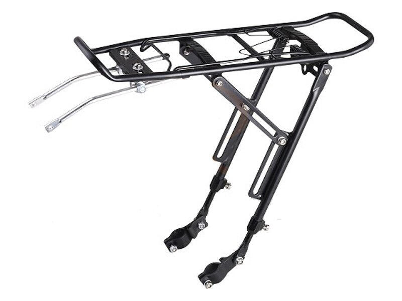 Bagażnik rowerowy KW-667-02 aluminiowy na obejmy czarny