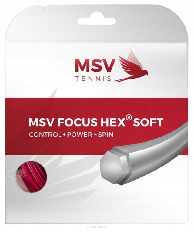 Naciąg tenisowy MSV Focus HEX Soft 1.25 czerwony