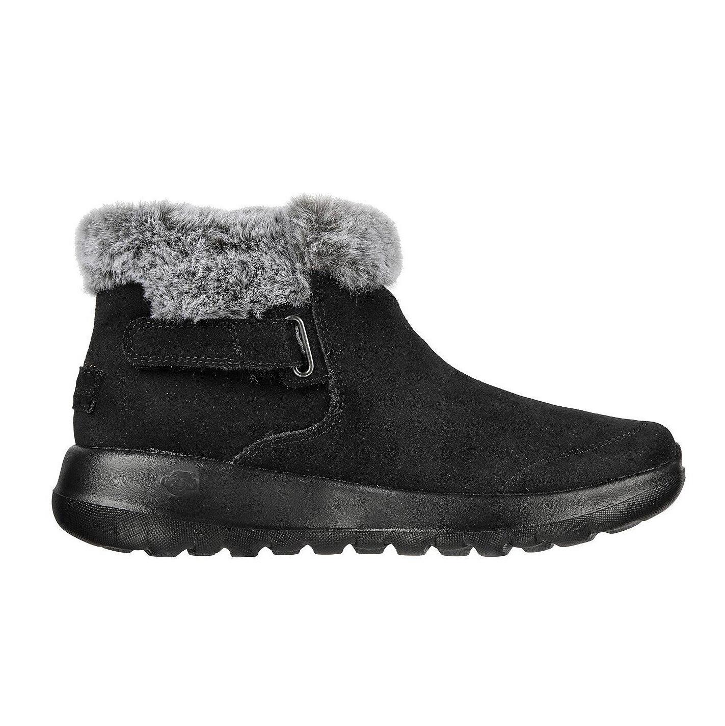 Botki zimowe damskie Skechers On-The-Go Joy First Glance buty ze skóry