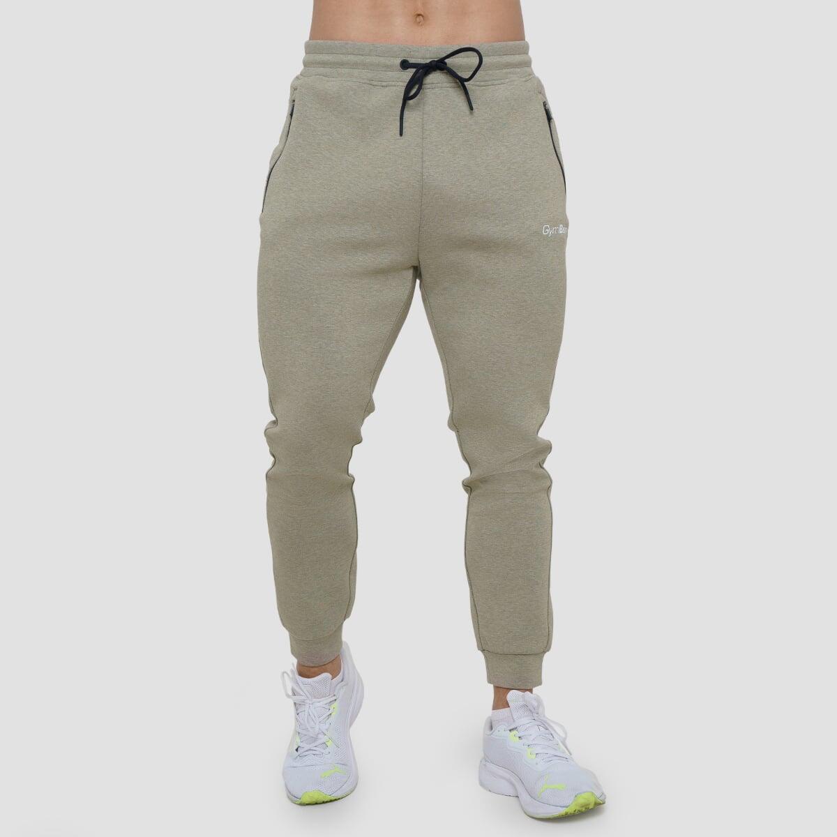 Joggery męskie fitness slim z zamkiem Agile