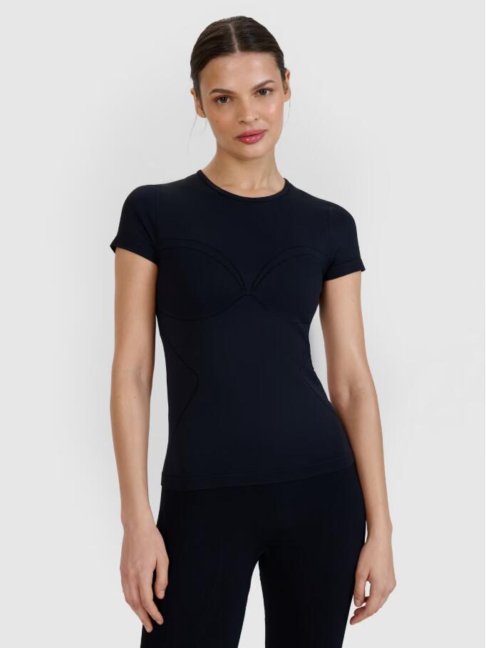 Koszulka fitness z krótkim rękawem damska