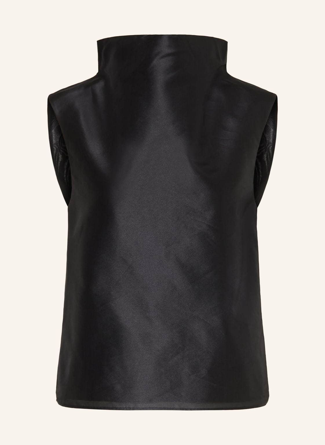 Almada Label Top Koszulowy Kiera Z Jedwabiem schwarz