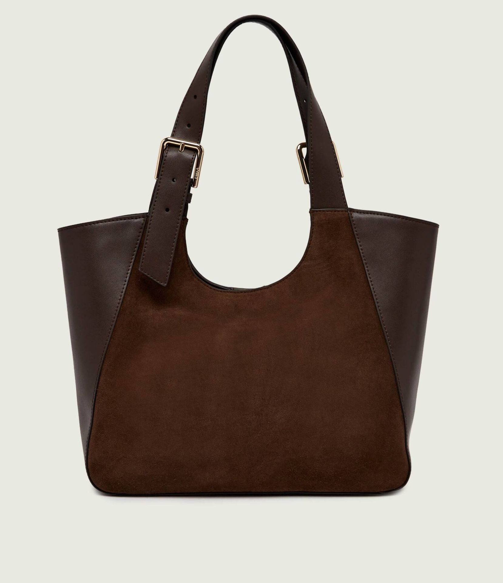 Furla Shopperka Furla Dora M zamsz