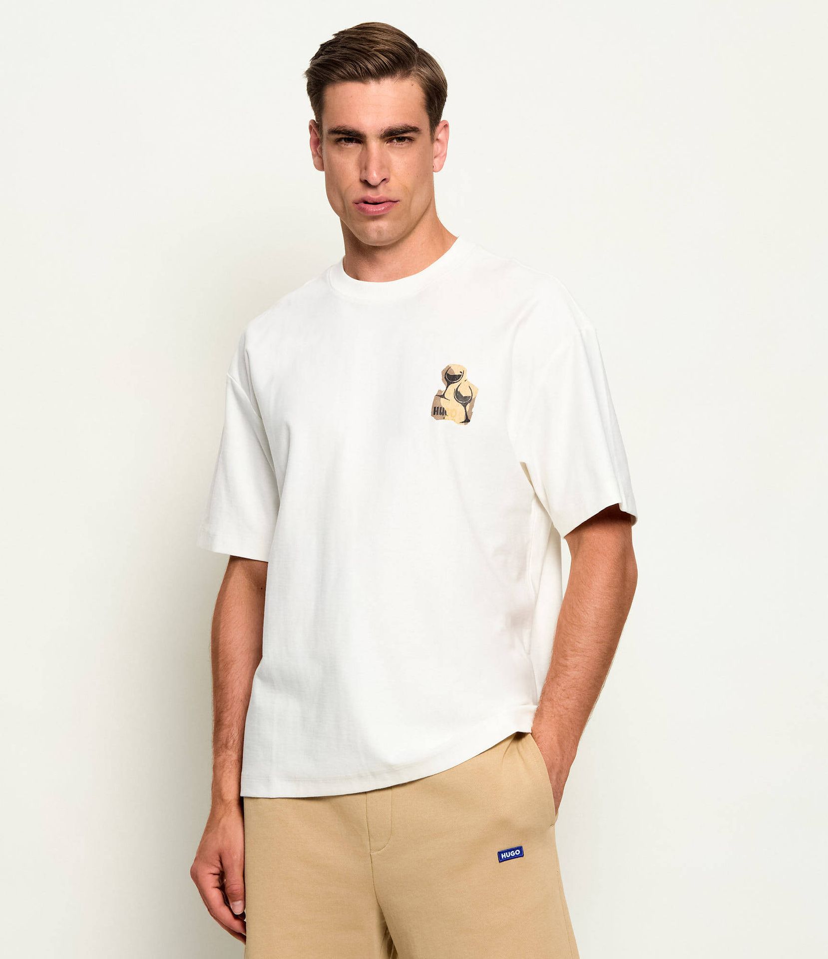 HUGO T-shirt Detzi Relaxed fit
