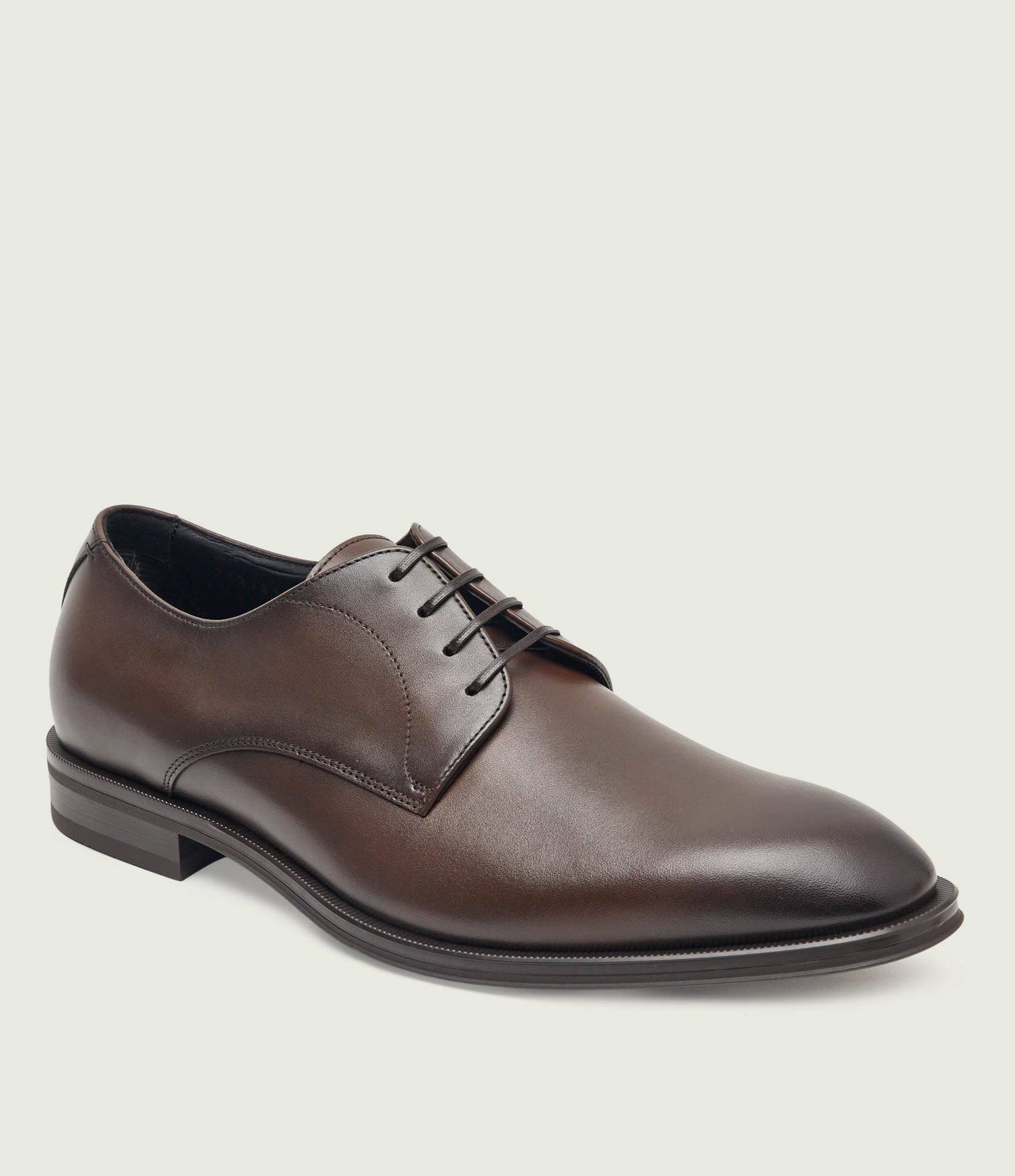 BOSS BLACK Skórzane derby Derrek_derb_burb