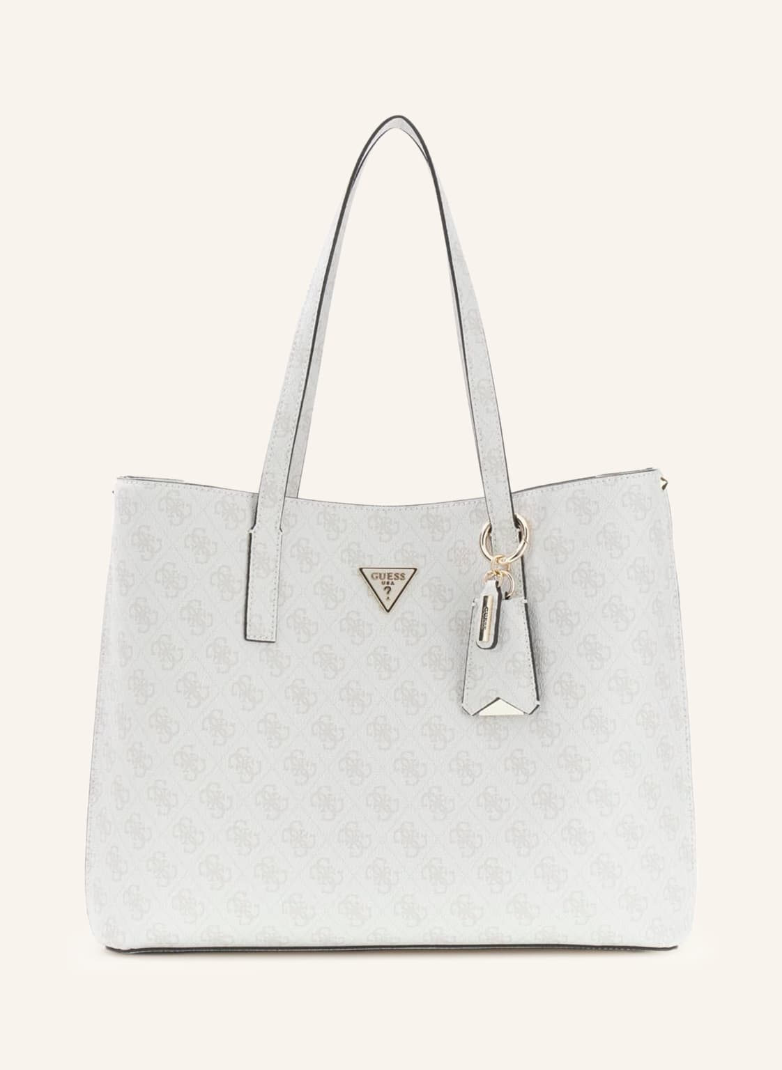 Guess Torba Shopper Meridian Z Ćwiekami beige