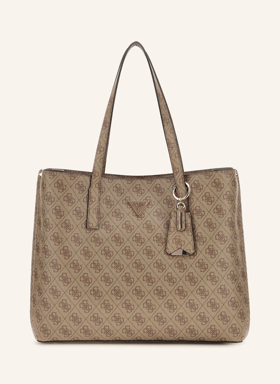 Guess Torba Shopper Meridian Z Ćwiekami braun