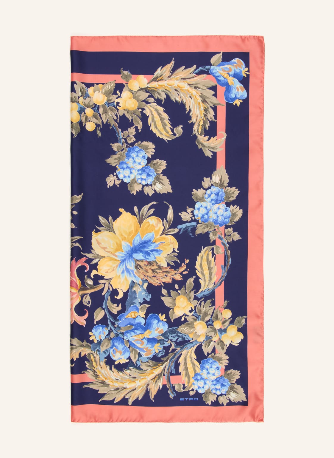 Etro Szalik Jedwabny blau