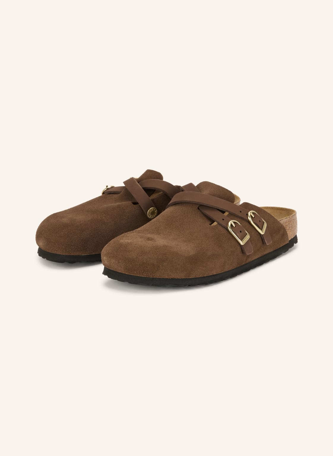 Birkenstock Klapki Blair D-Buckle braun