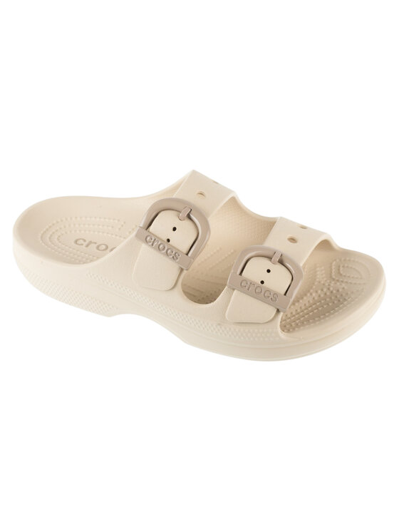 Crocs Klapki Saturday Enamel 212867 Beżowy