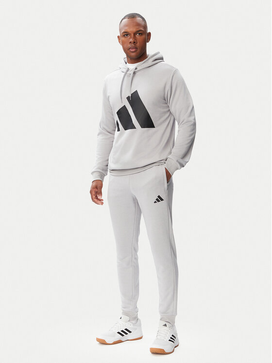 adidas Dres Big Logo Hooded Tracksuits KB8809 Szary Regular Fit