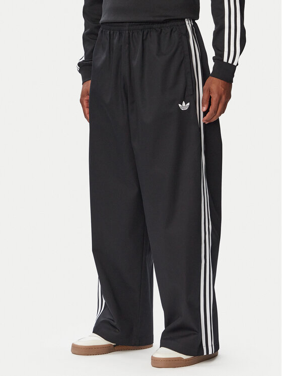 adidas Spodnie dresowe Adicolor SST Cotton Twill KR1387 Czarny Relaxed Fit