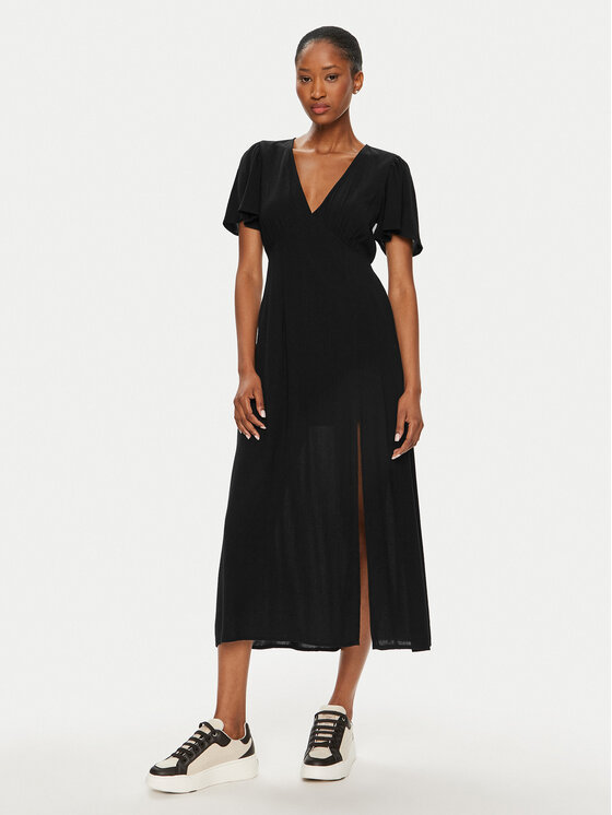 Billabong Sukienka codzienna Jet Set EBJWD00134 Czarny Regular Fit