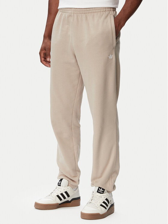 adidas Spodnie dresowe Trefoil Essentials French Terry KT2454 Beżowy Regular Fit