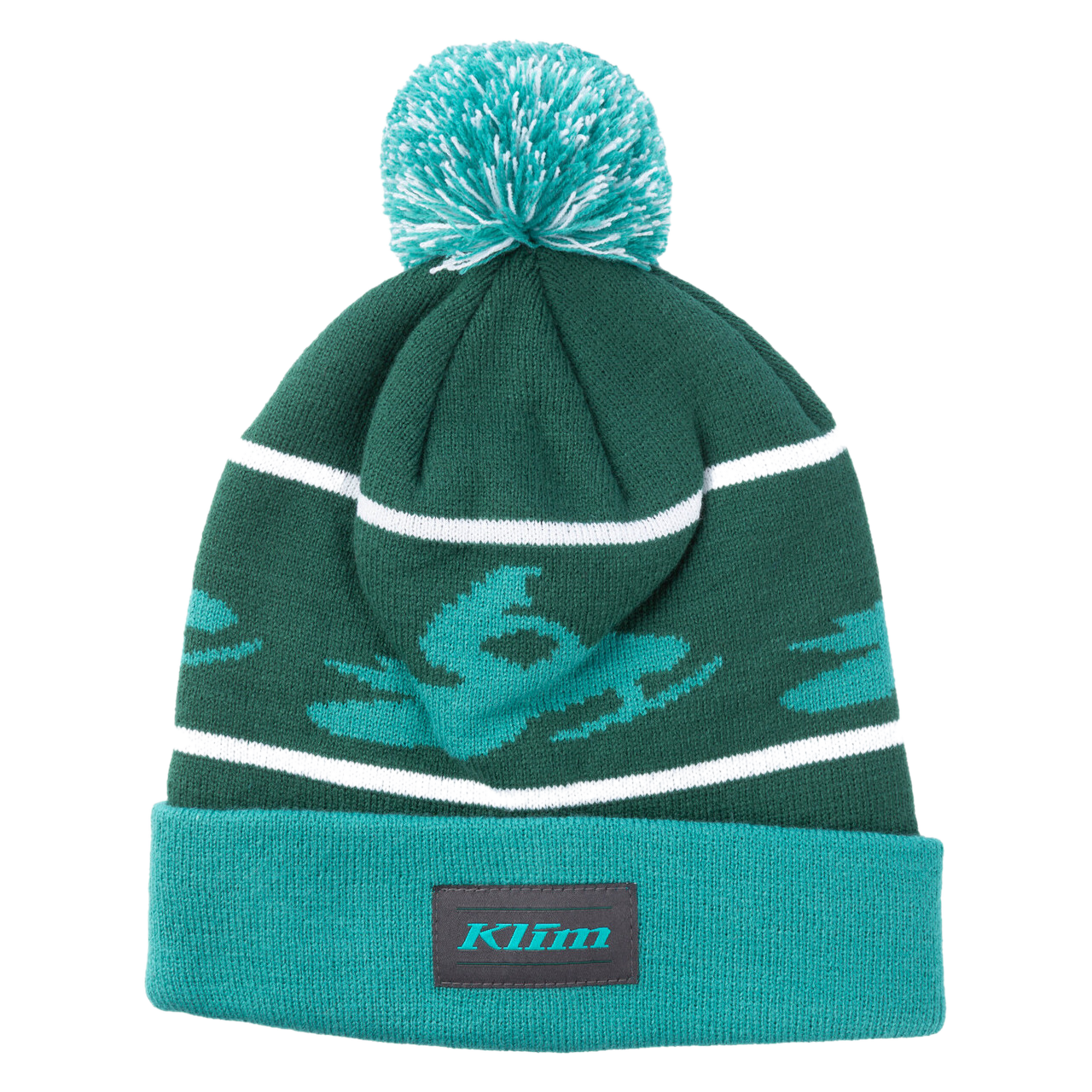Czapka Beanie Klim Bomber Las Deszczowy - Zielony Niebieski ŁupkowyOnesize