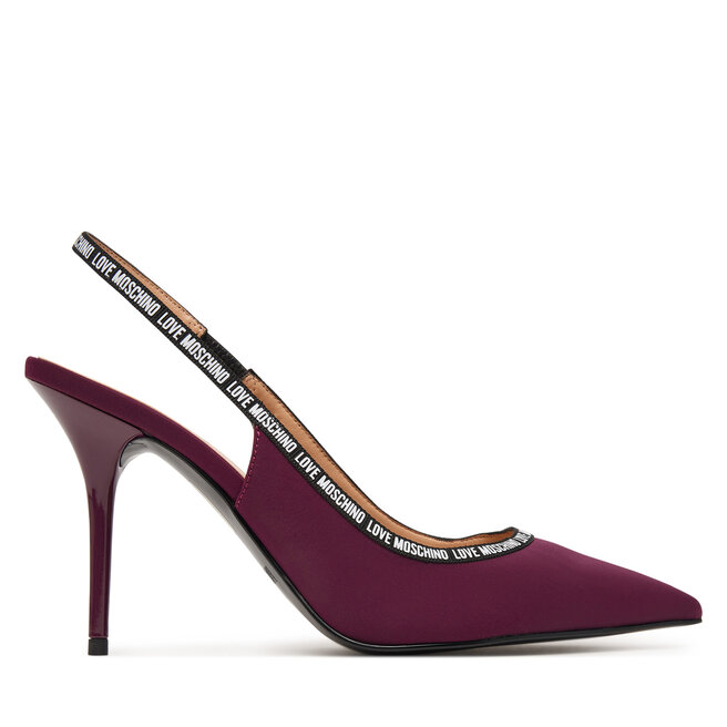 Szpilki LOVE MOSCHINO JA10429G1PIM0552 Bordowy