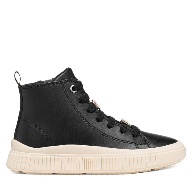 Sneakersy Geox J Laquinny Girl J66M3A 000BC C9999 S Czarny