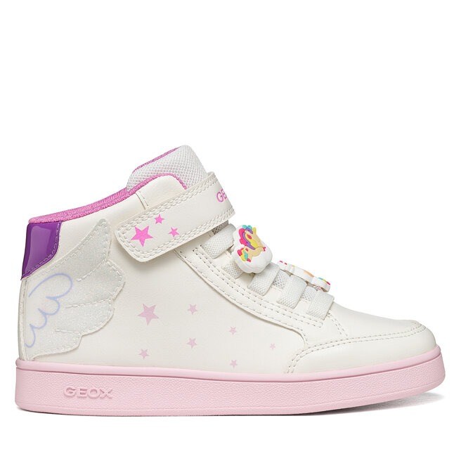 Sneakersy Geox J Eclyper Girl J66LRA 0BCQ6 C0653 D Biały