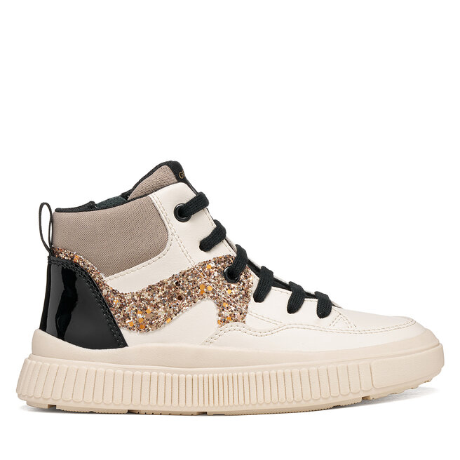 Sneakersy Geox J Laquinny Girl J66M3D 05402 C1MB6 S Kremowy