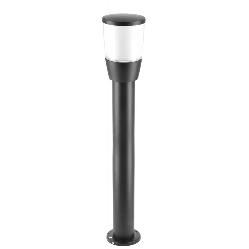 Lampa ogrodowa słupek TORO-P 80, E27 max 15W, czarna, IP54, prosty nowoczesny design, do ogrodu – GTV LIGHTING
