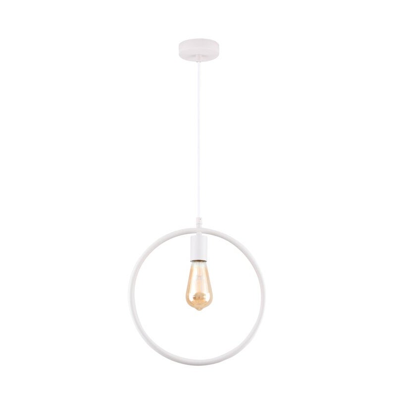 Oprawa sufitowa FIJA, 2898, koło, AC220-240V, 50/60Hz, 1*E27, max. 40W, IP20, śr. 31,5 cm, pojedyncza, biała - GTV LIGHTING