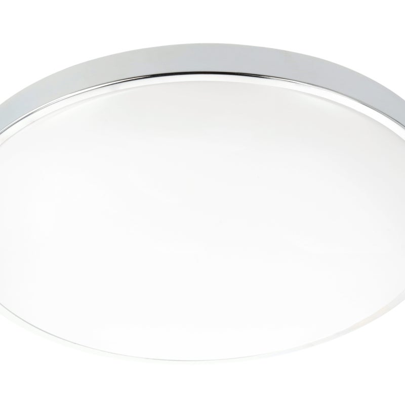 Plafoniera ATOL, LED, 32W, 2560lm, 3000K, AC220-240V, IP54, Ø400mm, chrom - GTV LIGHTING
