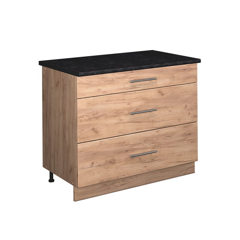 Vicco Szafka dolna Fame-Line, Dąb goldkraft/Dąb goldkraft, 100 cm, BP Antracyt