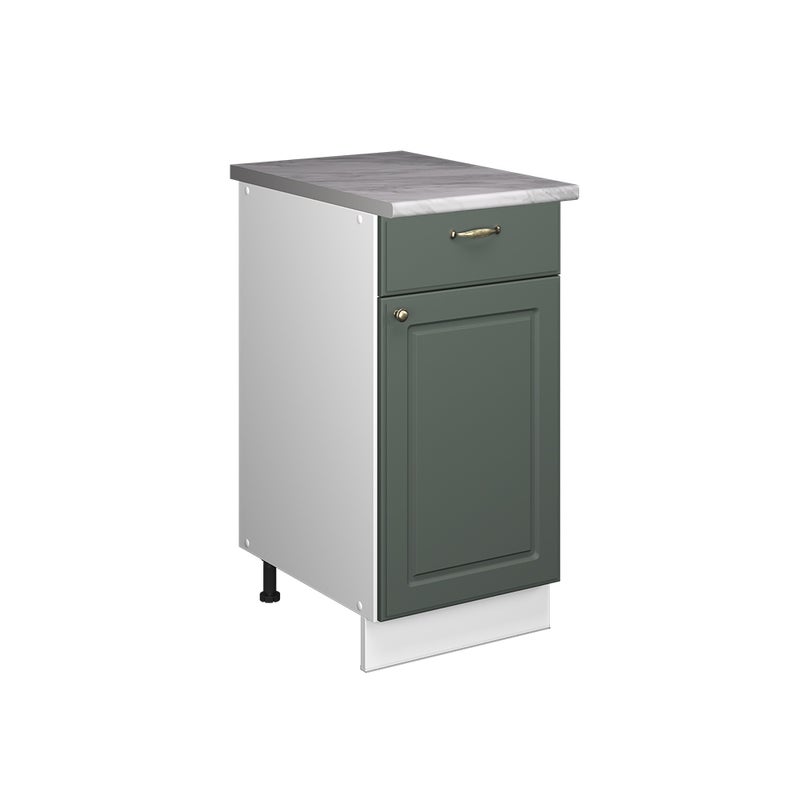 Vicco Szafka dolna pod zlew/płytę Fame-Line, Green Gold Country/Biały, 40 cm, BP Marmur