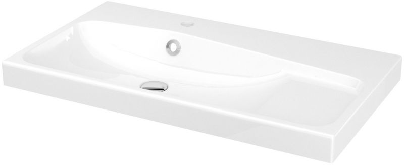 GoodHome Umywalka konglomeratowa Mila 80 cm z syfonem