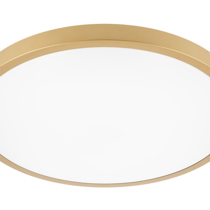 Plafoniera ATOL, LED, 32W, 2560lm, 3000K, AC220-240V, IP54, Ø400mm, złoty - GTV LIGHTING