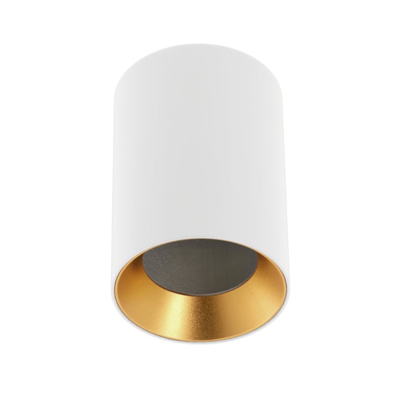 Oprawa sufitowa AERO II, GU10, max. 20W, AC220-240V, IP20, aluminium, 70x100mm, okrągła, biały - GTV LIGHTING