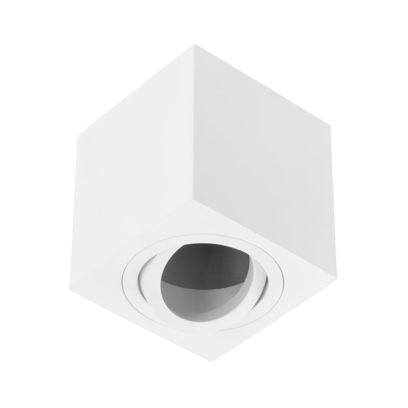 Oprawa sufitowa AVEIRO BIS, GU10, max. 20W, AC220-240V, IP20, 80x80x90 mm, kwadratowa, biały - GTV LIGHTING