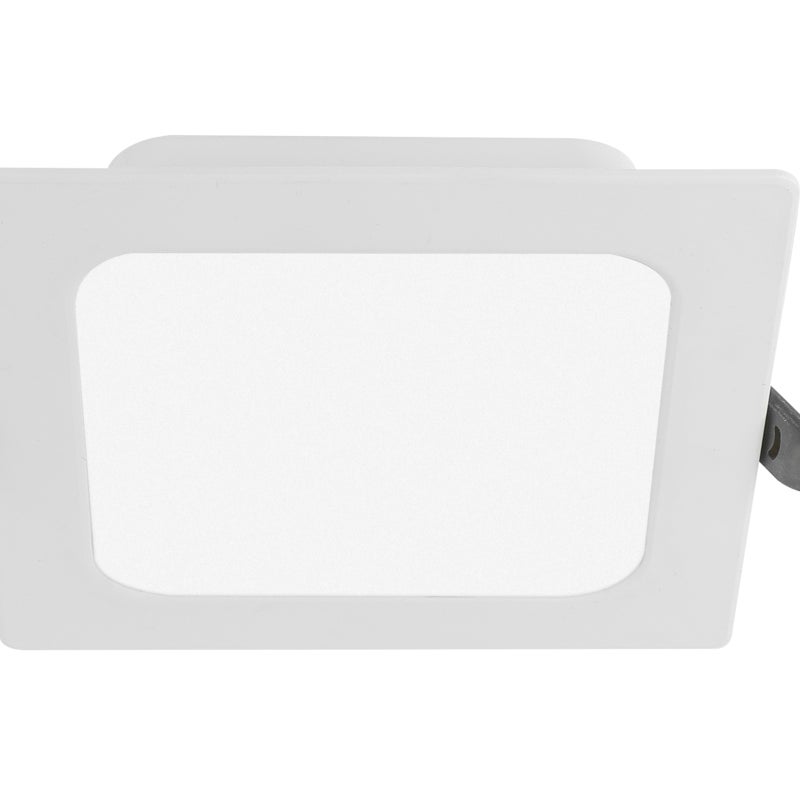 G-TECH Oprawa downlight FABRO, LED, 6W, 540lm, 4000K, AC220-240V, IP40,wpuszczana, kwadrat, biały - GTV LIGHTING