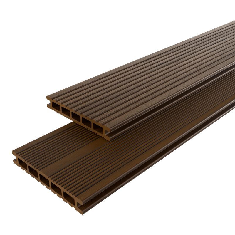 Deska tarasowa kompozytowa Klikstrom Neva 2,1 x 14,5 x 220 cm brązowa
