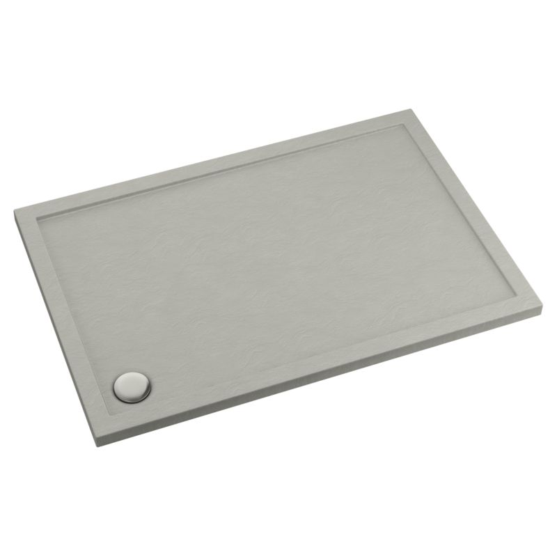 Schedpol Brodzik prostokątny Atla 90 x 100 x 4,5 cm cement strukturalny