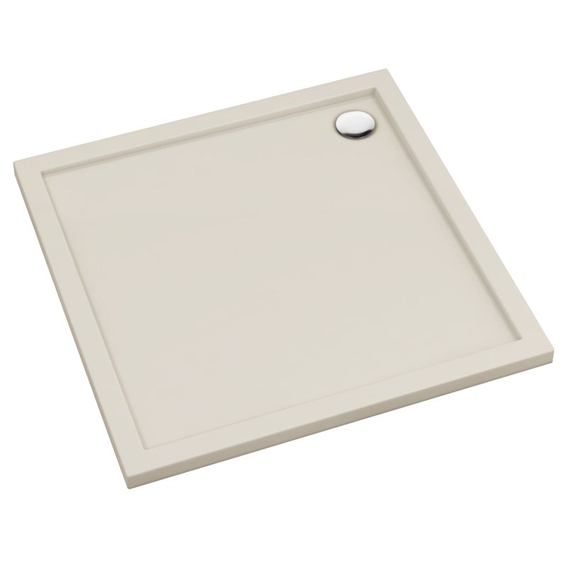 Schedpol Brodzik Atla kwadratowy 80 x 80 x 4,5 cm kaszmirowy mat