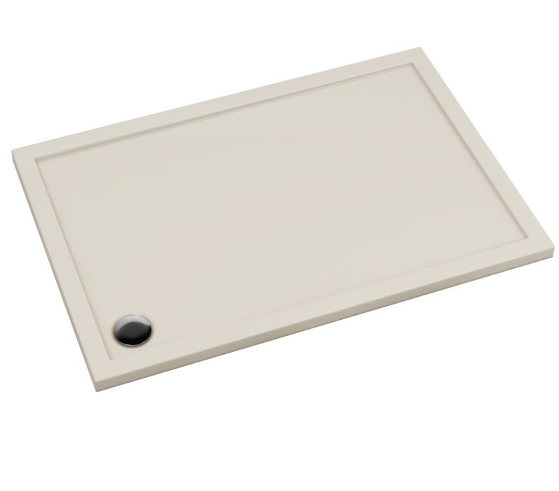 Schedpol Brodzik Atla prostokątny 80 x 120 x 4,5 cm kaszmirowy mat