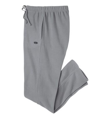 Spodnie dresowe z mikropolaru Winter Relax Mężczyzna Atlas For Men - Kolor : Szary - Rozmiar : 4XL
