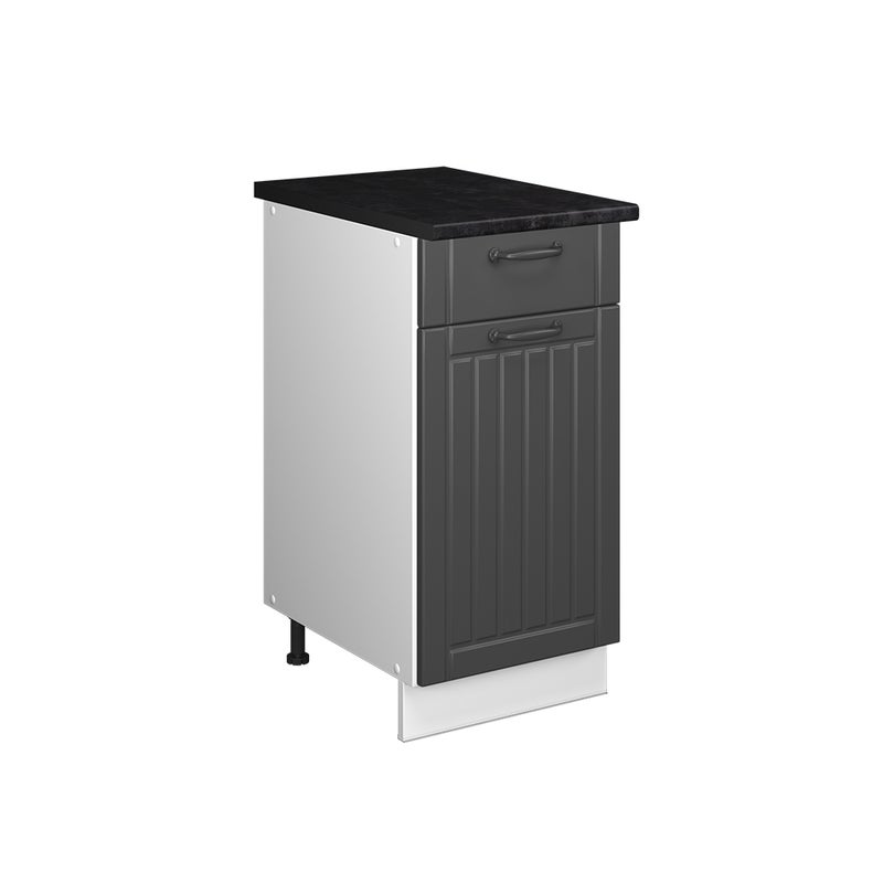 Vicco Szafka dolna pod zlew/płytę Fame-Line, Ciemnoszary/Biały, 40 cm, BP Antracyt