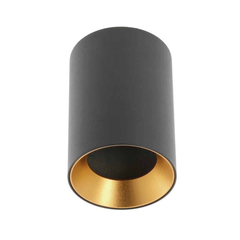 Oprawa sufitowa AERO II, GU10, max. 20W, AC220-240V, IP20, aluminium, 70x100mm, okrągła, czarny - GTV LIGHTING