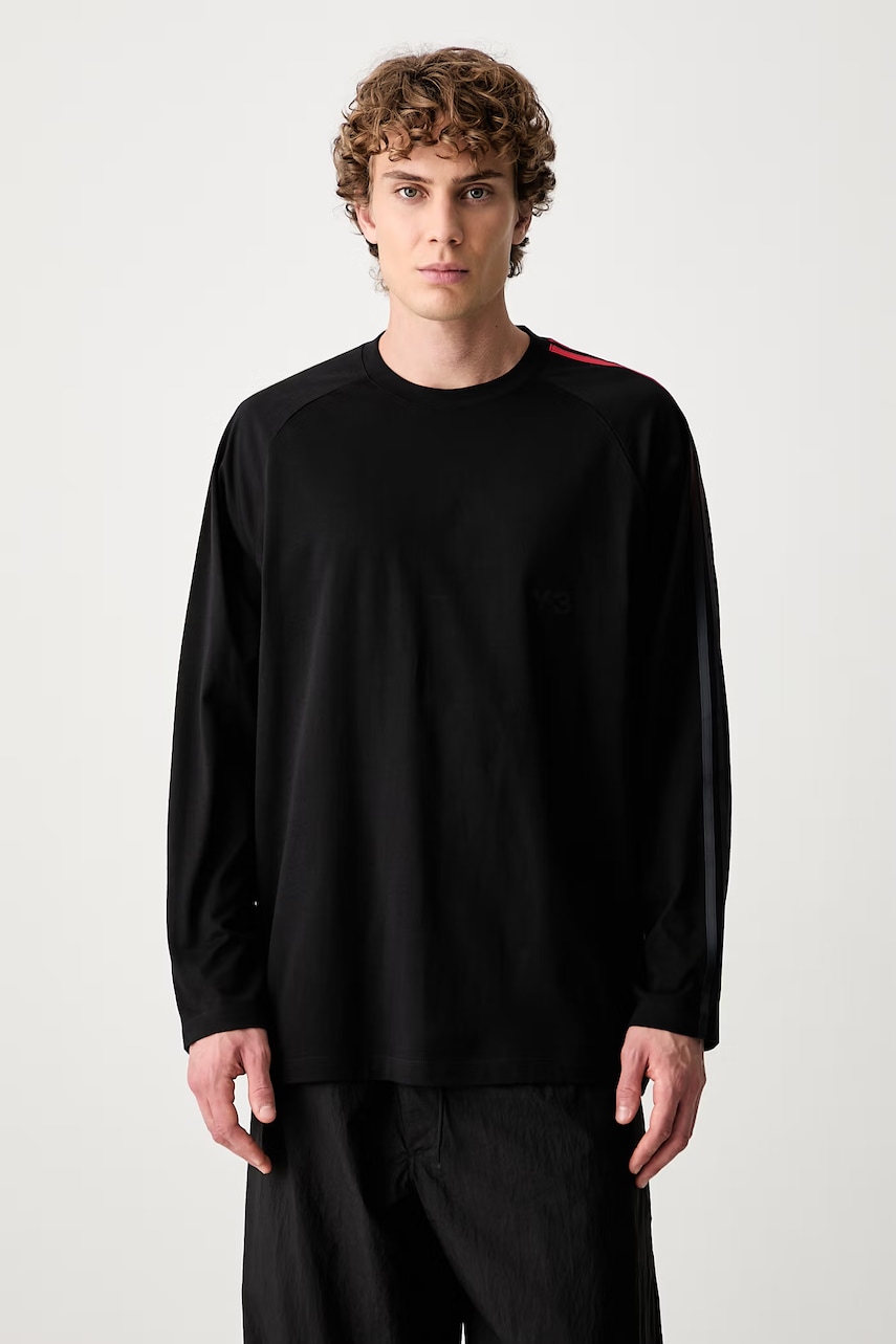 Y-3 OVS GRD 3S LS T longsleeve męski bawełniany