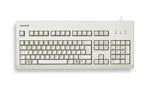 Klawiatura CHERRY TAS G80-3000 Przewodowy DE-Layout jasnoszary NIEBIESKI PRZEŁĄCZNIK G80-3000LSCDE-0