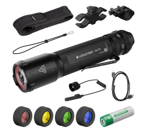 Ledlenser Zestaw mysliwski TAC7R Black Case
