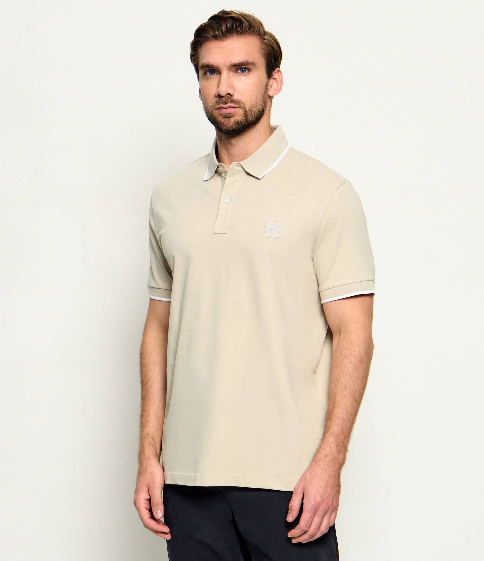 BOSS ORANGE Polo Passertip Slim Fit pique