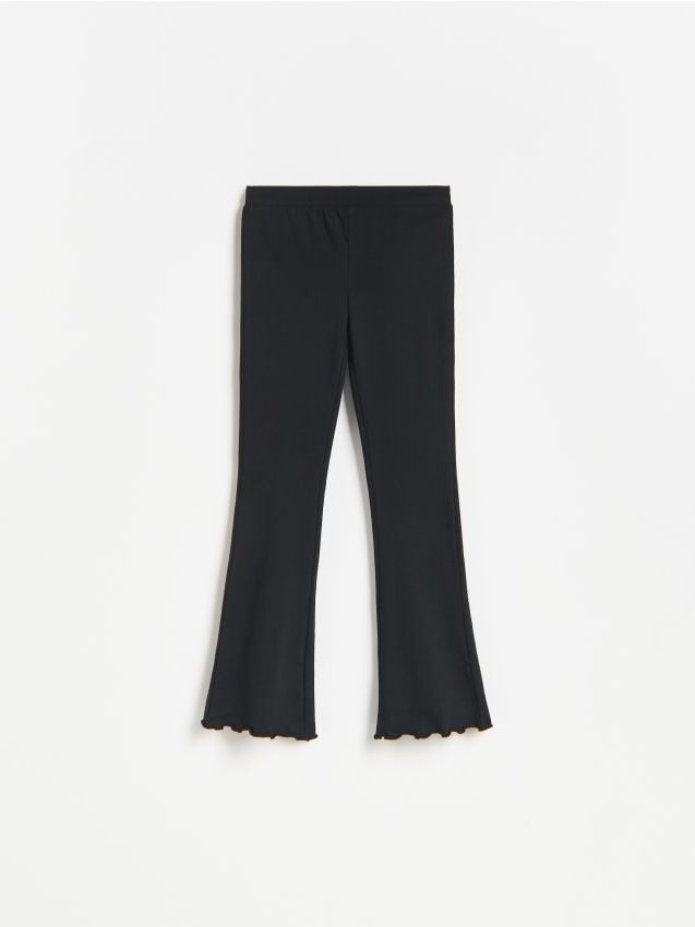 Reserved - Legginsy flare - czarny