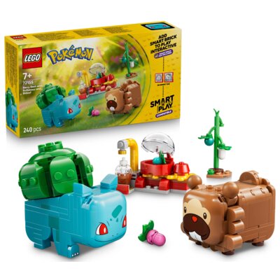 LEGO 72155 Pokémon SMART Play Bulbasaur i Bidoof z krzewem jagody
